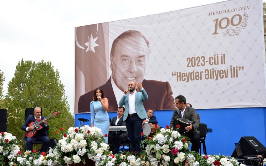 Tovuz və Daşkəsəndə Heydər Əliyevin 100 illik yubileyinə həsr olunmuş konsert keçirilib 