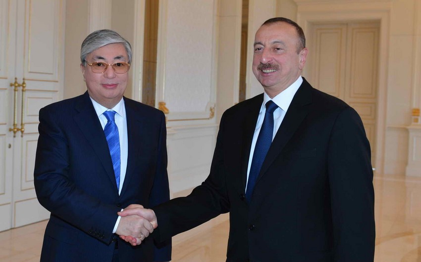 Kassym-Jomart Tokayev congratulates Ilham Aliyev 