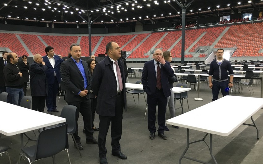 FIDE officials inspect preparations for Chess Olympiad in Baku Crystal Hall