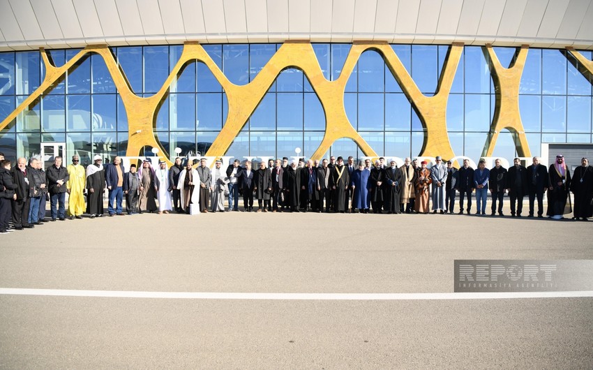 Participants of Global Summit of Religious Leaders arrive in Karabakh