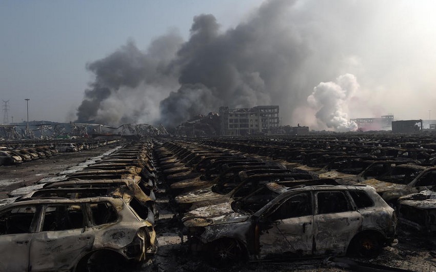 Около 1 500 автомобилей Renault сгорели при взрыве в китайском порту Тяньцзинь
