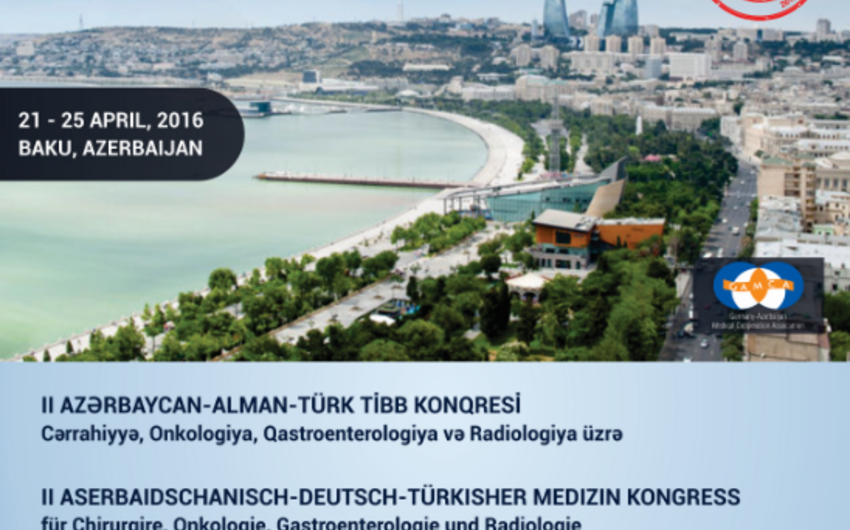 Bakıda II Azərbaycan-Alman-Türk Tibb Konqresi başlayıb