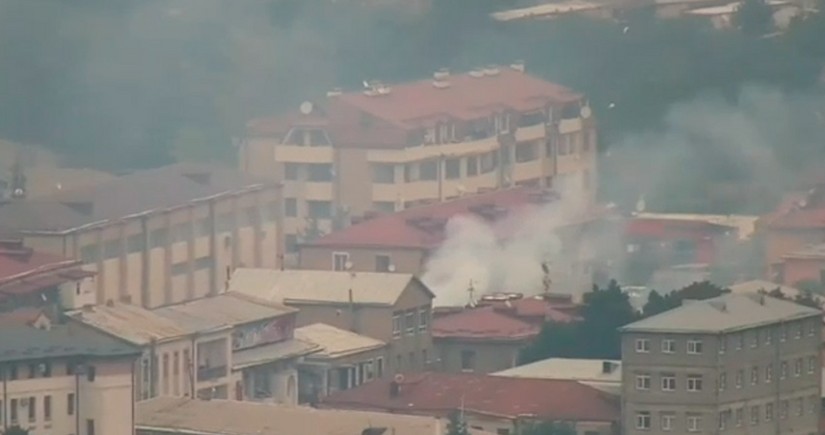 МВД: В городе Ханкенди совершаются умышленные поджоги