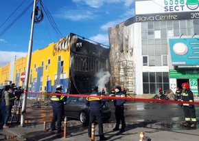 Strong fire inside Tbilisi's Eliava Market extinguished