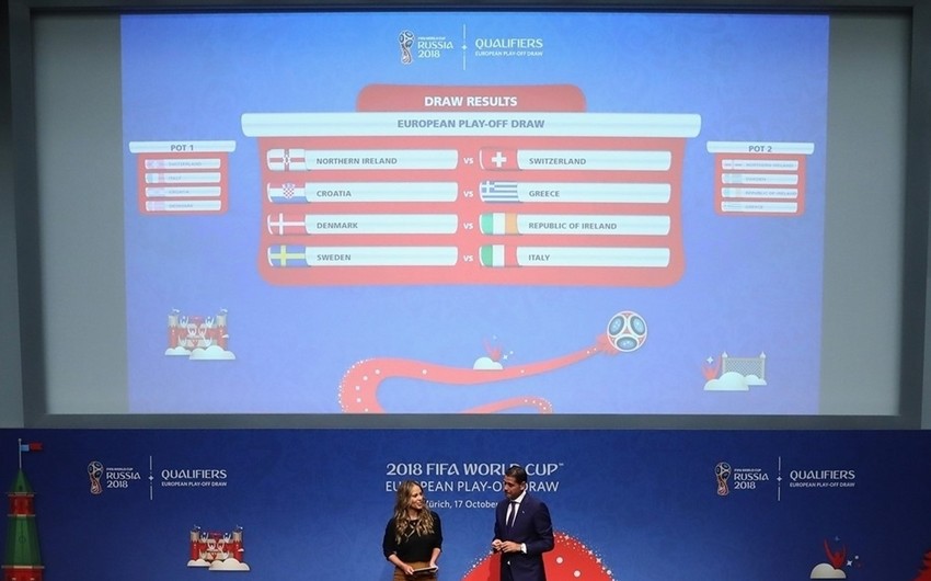 European World Cup 2018 play-off draw thrown