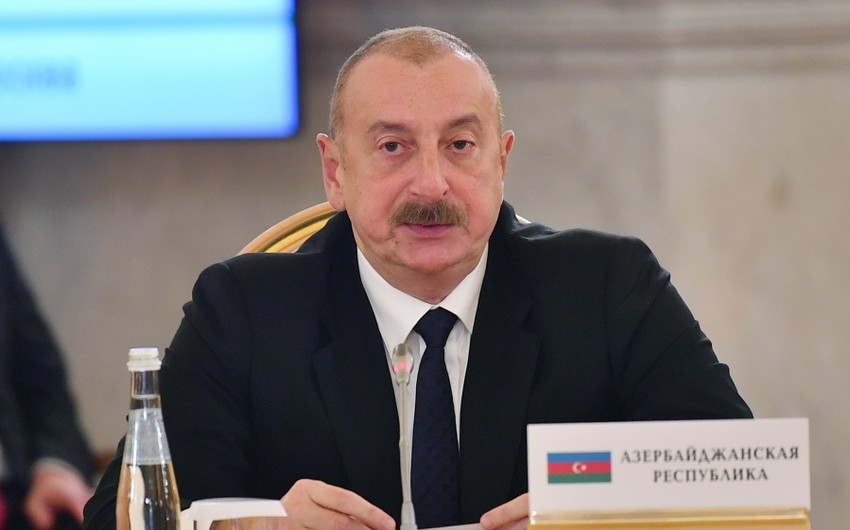 President of Azerbaijan: 'We look forward to strengthening our interactions with EurAsEC member countries'