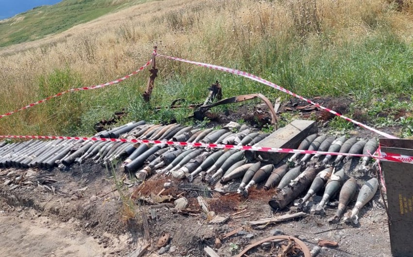 Ammunition found in liberated territories of Khojavend district