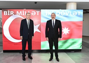 Azerbaijani, Turkish presidents attend opening of Baku “ASAN xidmet” center No7 and “Bilim Baku” center