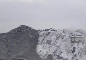 В горных районах на западе Азербайджана выпал первый снег