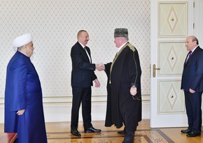 President Ilham Aliyev received delegation of group of Muslim religious figures of Russia's North Caucasus republics