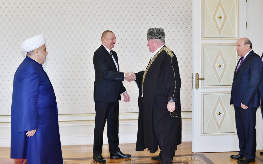 President Ilham Aliyev received delegation of group of Muslim religious figures of Russia's North Caucasus republics
