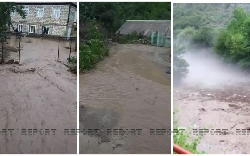 Sel suları Tovuzda ciddi fəsadlar törədib - VİDEO
