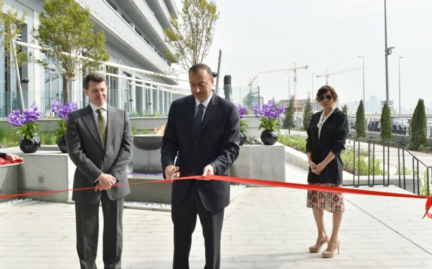 Ilham Aliyev attended the opening ceremony Intourist hotel