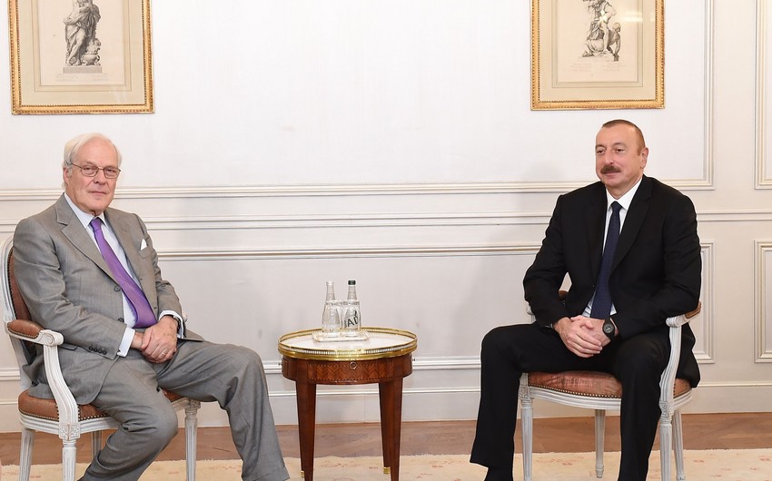 В Париже состоялась встреча президента Ильхама Алиева с председателем компании Rothschild and Co