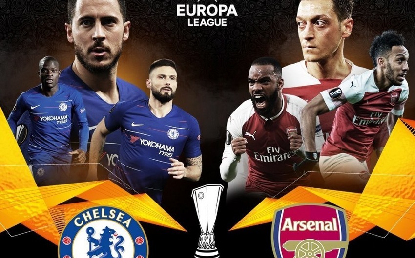 Arsenal and Chelsea announce their players to take part in press conference in Baku