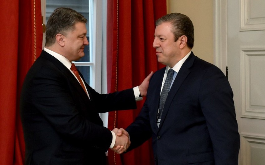 ​Порошенко обсудил с премьером Грузии новый шелковый путь