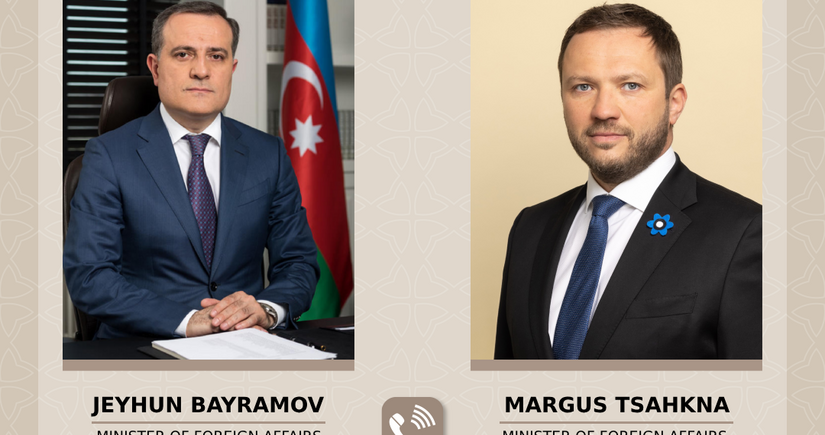 Ceyhun Bayramov estoniyalı həmkarına Azərbaycan-Ermənistan normallaşma prosesindən danışıb