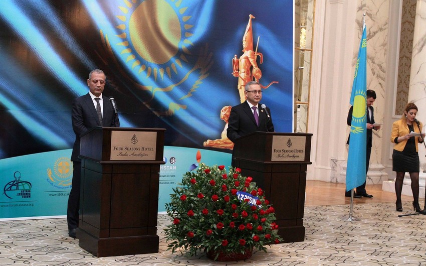 В Баку отметили 24-ю годовщину независимости Казахстана