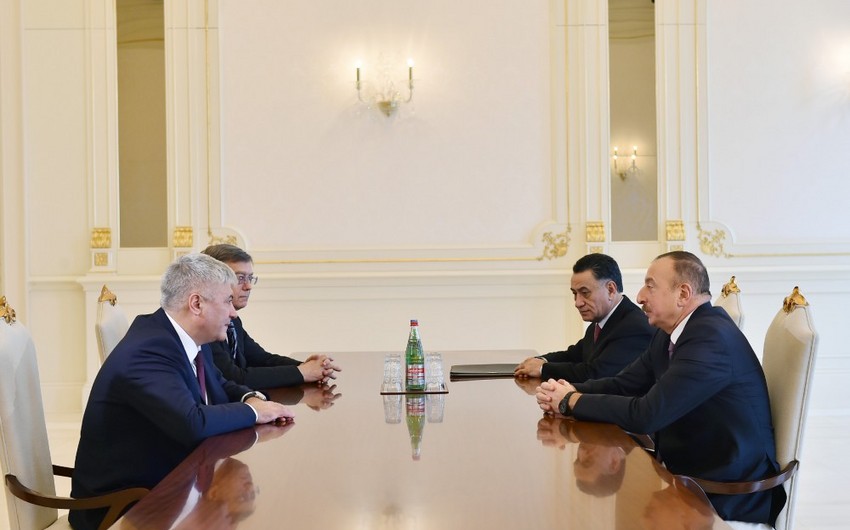 Президент Азербайджана принял министра внутренних дел России