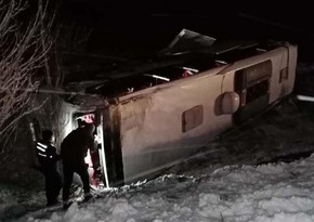 21 hurt in passenger bus crash in Turkey