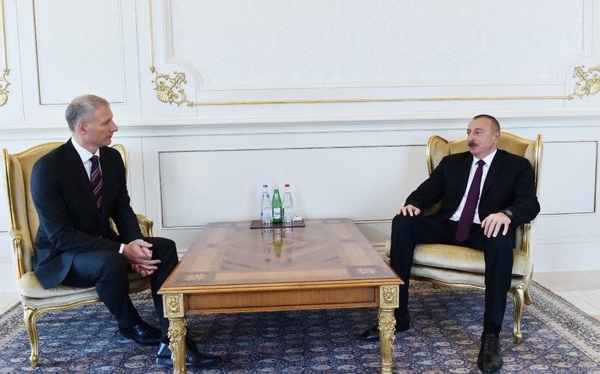 Президент Ильхам Алиев принял верительные грамоты руководителя представительства Европейского Союза в Азербайджане