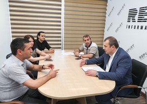 Ukrainian MP visits head office of Report News Agency