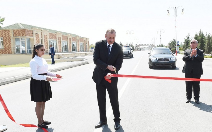Состоялось открытие 24-км части автодороги Xaчмаз-Худат после реконструкции