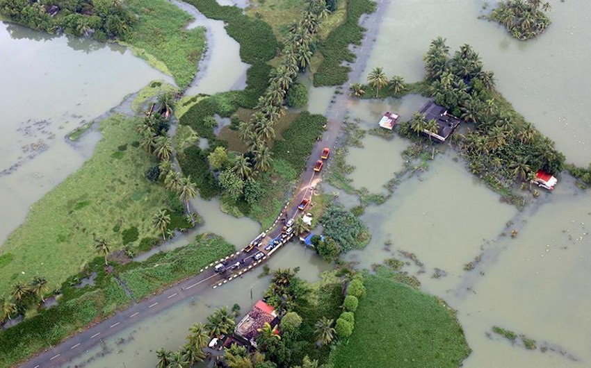 Жертвами наводнений в индийском штате Керала стали 445 человек