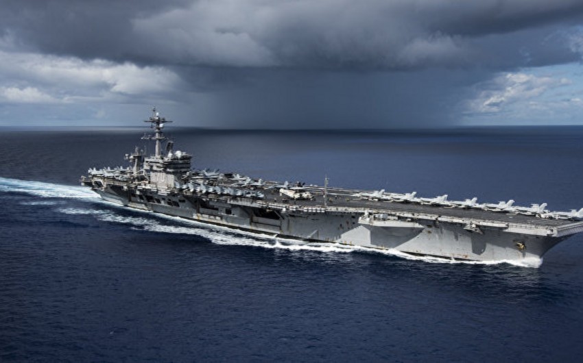 US aircraft carrier 'Carl Vinson' entered Japan sea