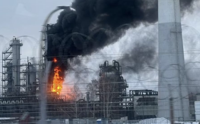 Rusiyanın  “Lukoil” şirkətinin neft emalı zavodu PUA hücumundan sonra fəaliyyətini dayandırıb
