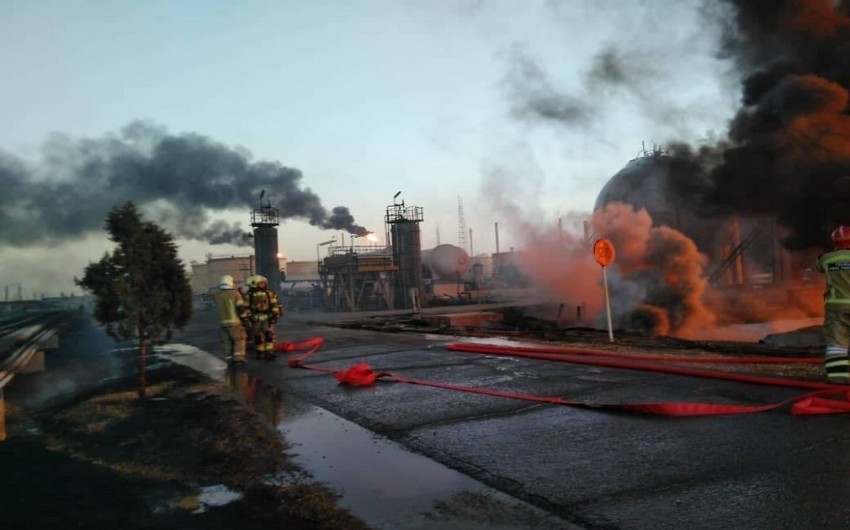 Fire breaks out at oil refinery in Iran