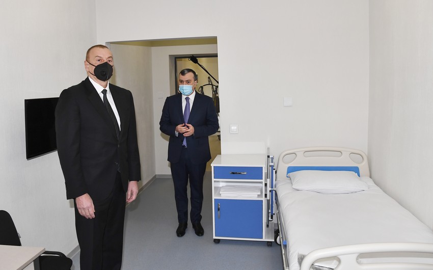 Ильхам Алиев принял участие в открытии Шаганского реабилитационного пансионата