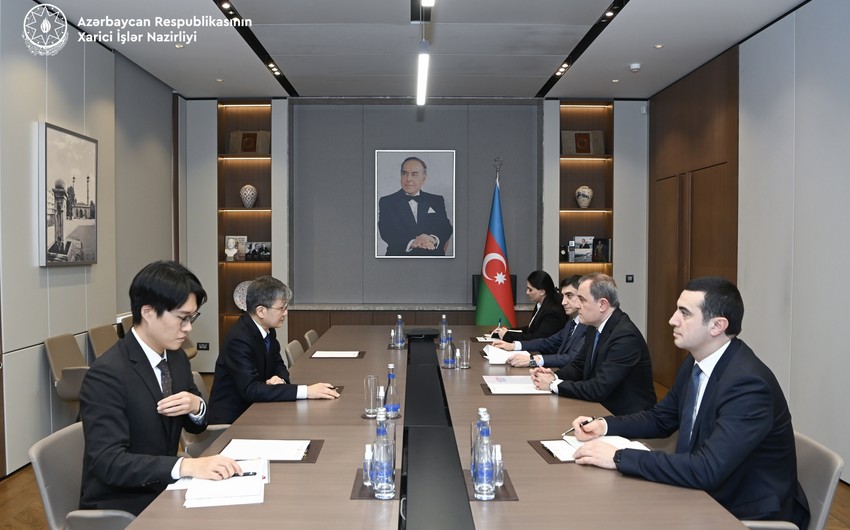 Jeyhun Bayramov receives South Korean Ambassador upon completion of his diplomatic mission