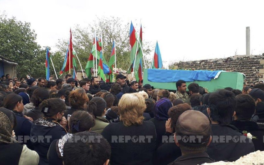 В Геранбое простились с военнослужащим Азербайджанской армии