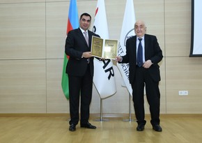 Khoshbakht Yusifzadeh awarded  diploma of Honorary Professor of Baku Higher Oil School