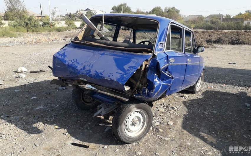 В Кюрдамире столкнулись микроавтобус и легковой автомобиль, есть пострадавшие - ФОТО - ВИДЕО - ОБНОВЛЕНО