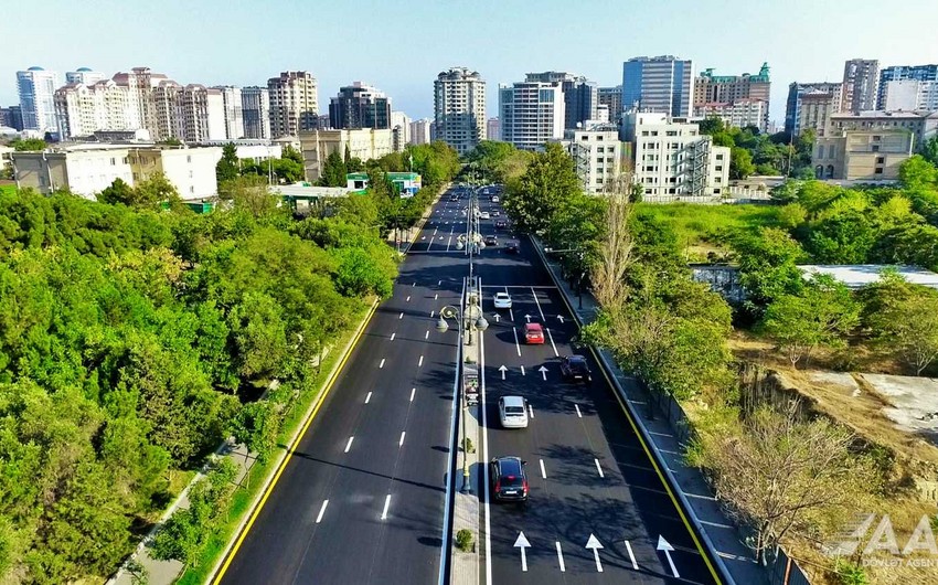 Bakının Tbilisi prospektində təmir işləri başa çatıb