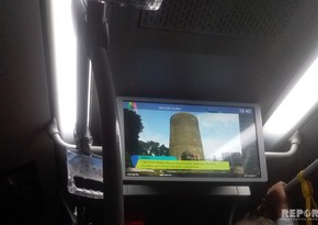 Istanbul metrobuses display video clip about Baku
