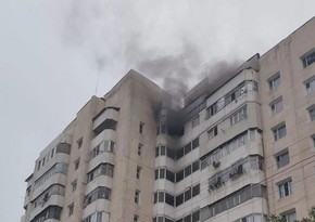 10 rescued, 50 evacuated from burning high-rise in Bishkek