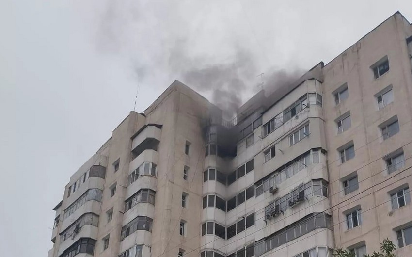 10 rescued, 50 evacuated from burning high-rise in Bishkek