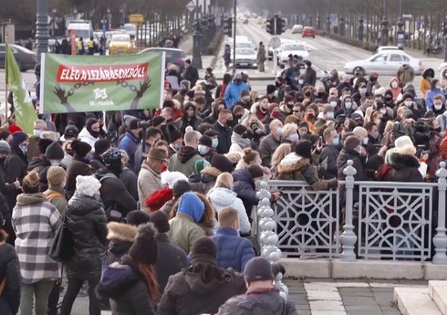В Загребе прошла акция протеста против ограничений от коронавируса