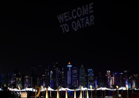 Шоу с участием дронов и салют прошли в Дохе в преддверии чемпионата мира