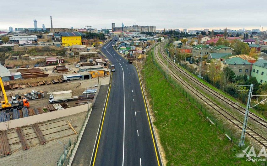 Bakının “Baksol yolu”nun daha bir hissəsi təmir edilib