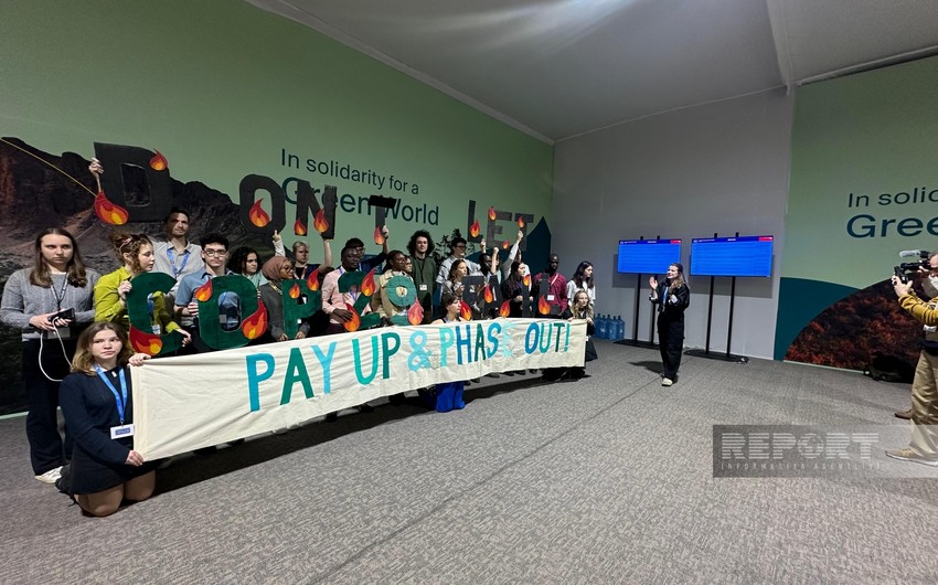 Eco-action participants at COP29 demand climate justice