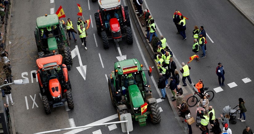 В столице Испании проходит акция протеста фермеров