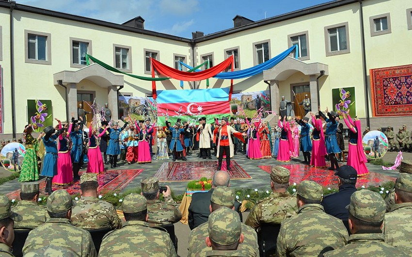 Azərbaycan Ordusu Novruz bayramını qeyd edib