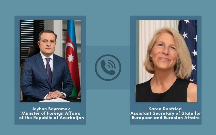Azerbaijani foreign minister, US Assistant Secretary of State speak on the phone
