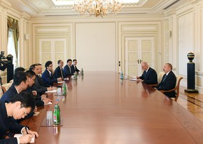 President Ilham Aliyev receives delegation led by Xinhua editor-in-chief