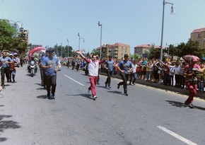 Bakı-2015: Məşəl estafeti Sumqayıtda - FOTO