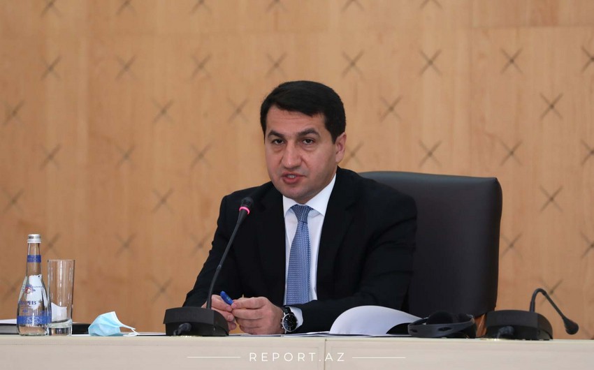 Hikmat Hajiyev makes statement about latest missile attack
